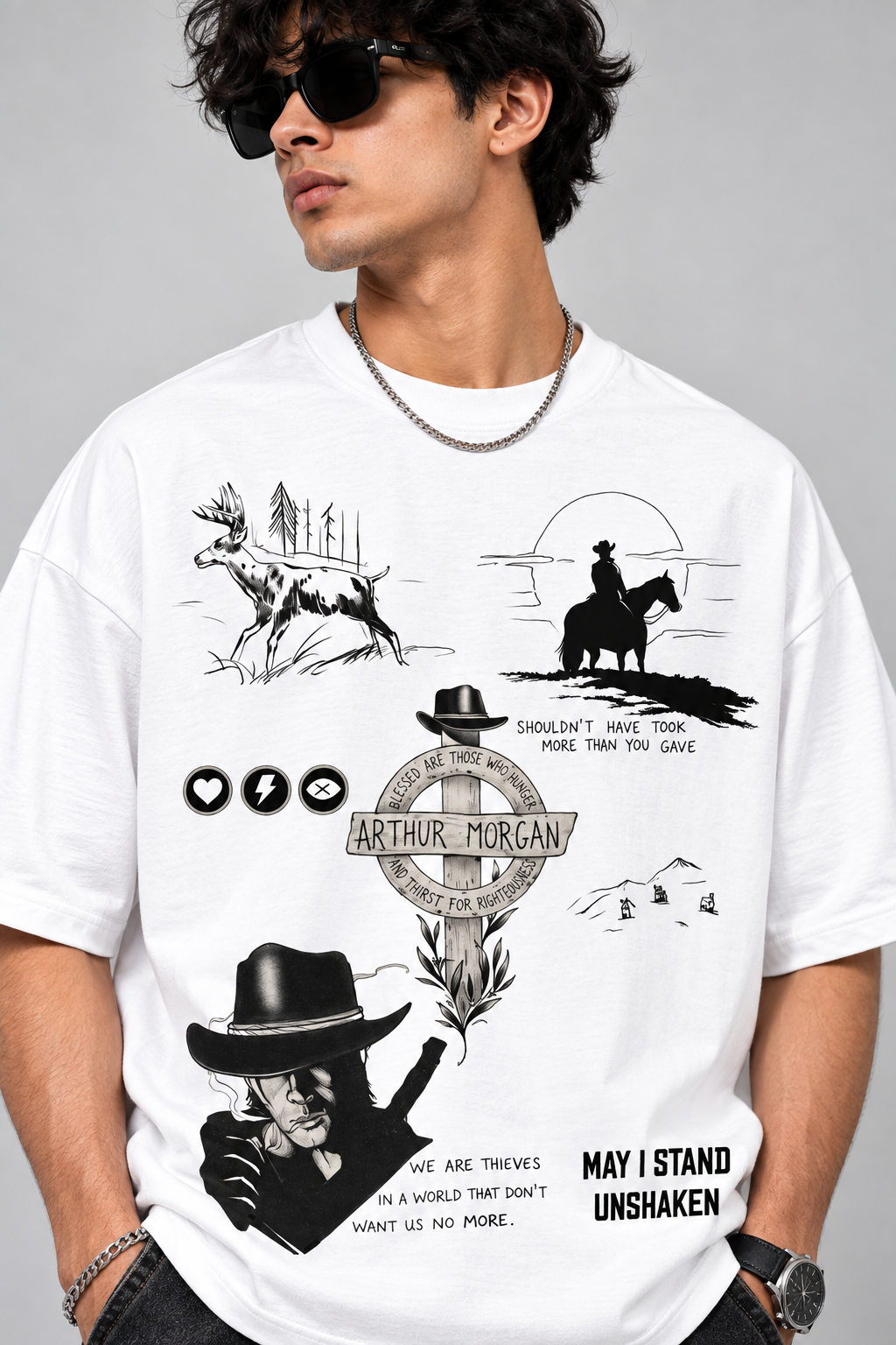 RDR2 MAP Oversized T-Shirt