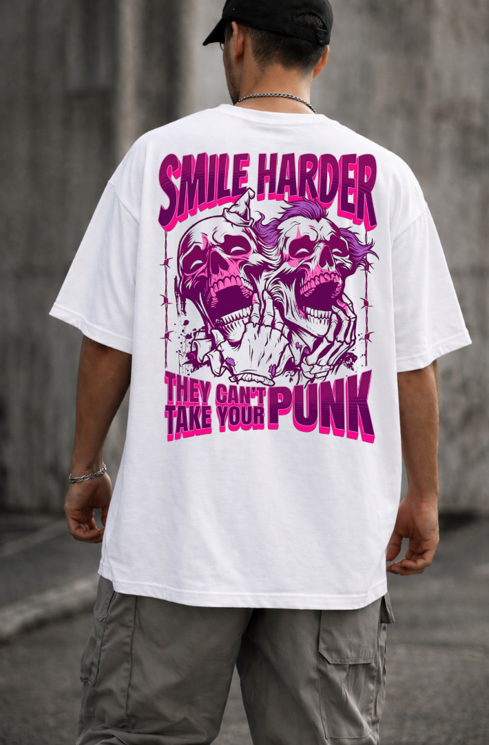 SMILE HARDER OVERSIZED T-SHIRT