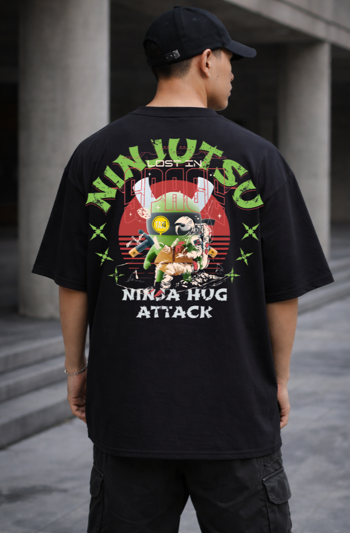 NINJA ATTACK OVERSIZED T-SHIRT