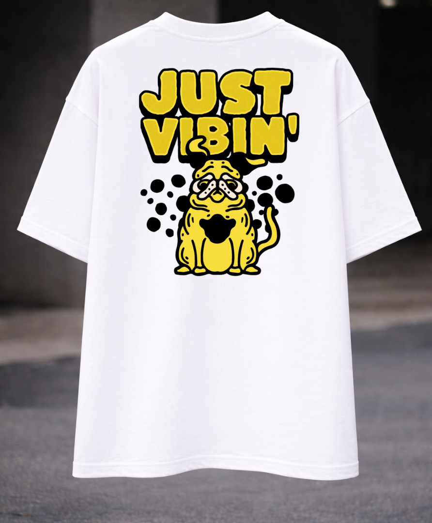JUST VIBIN OVERSIZED T-SHIRT