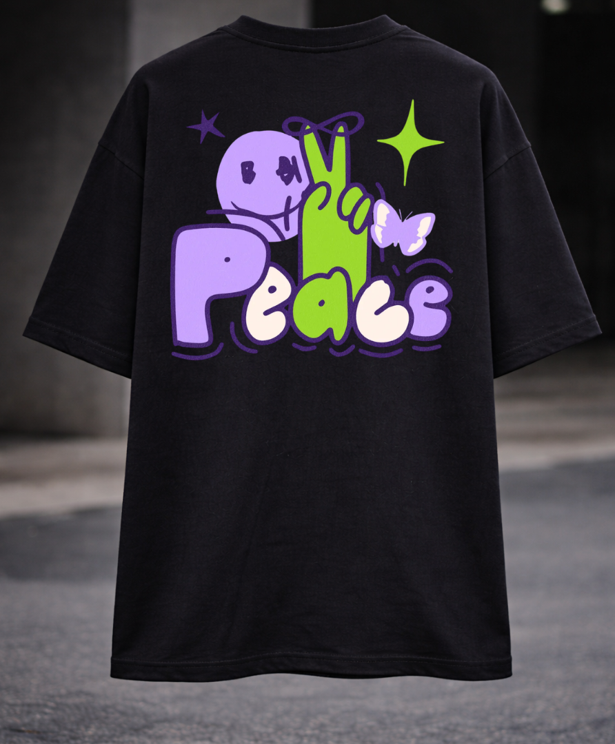 OK PEACE OVERSIZED T-SHIRT