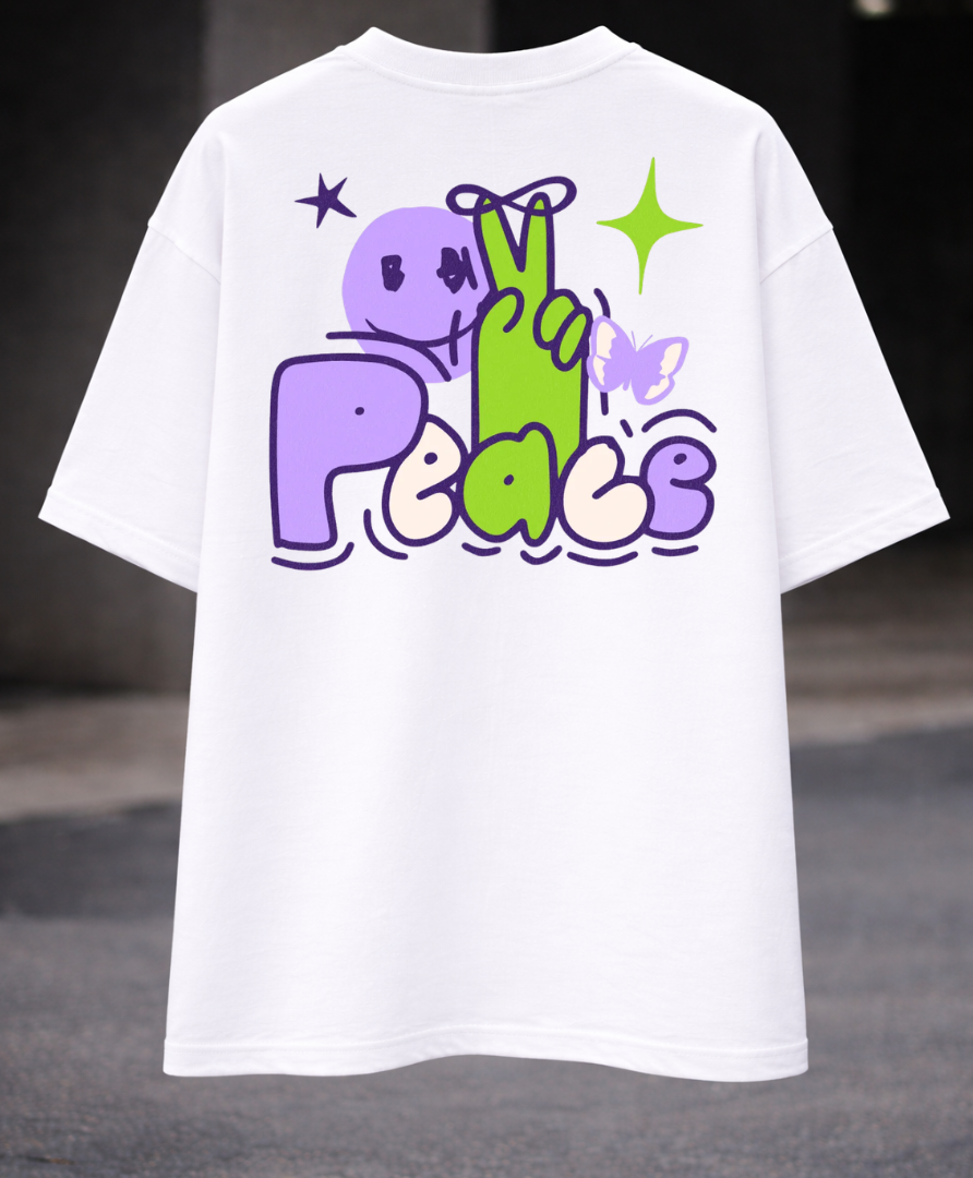 OK PEACE OVERSIZED T-SHIRT