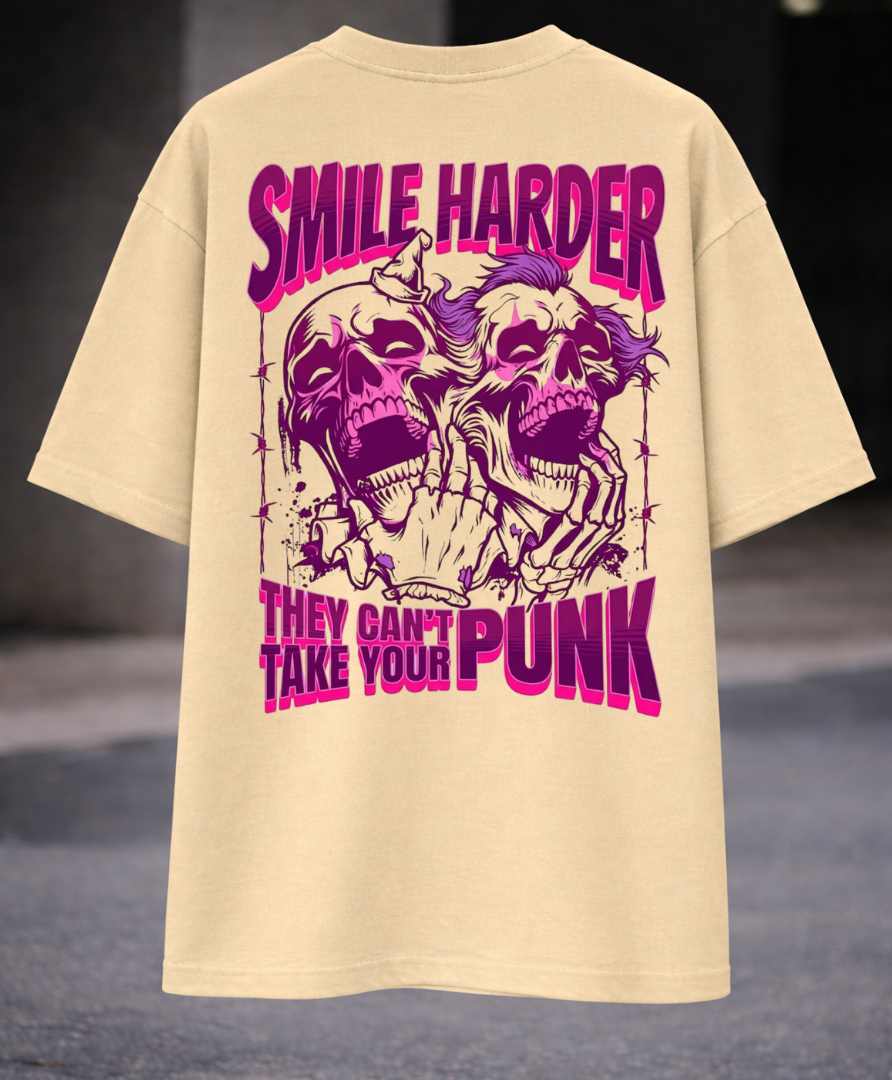 SMILE HARDER OVERSIZED T-SHIRT