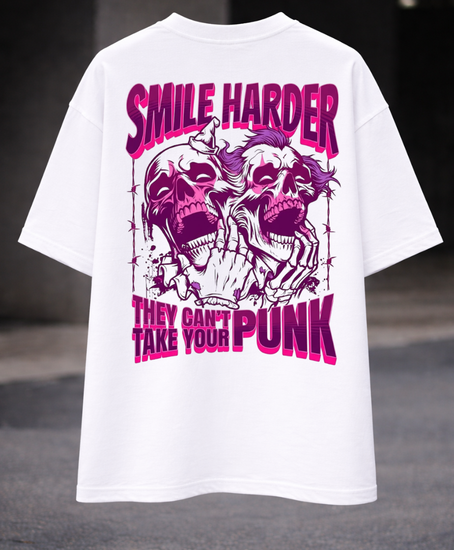 SMILE HARDER OVERSIZED T-SHIRT