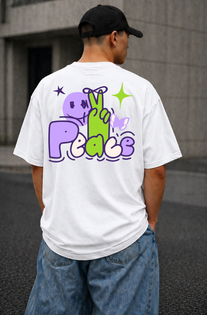 OK PEACE OVERSIZED T-SHIRT
