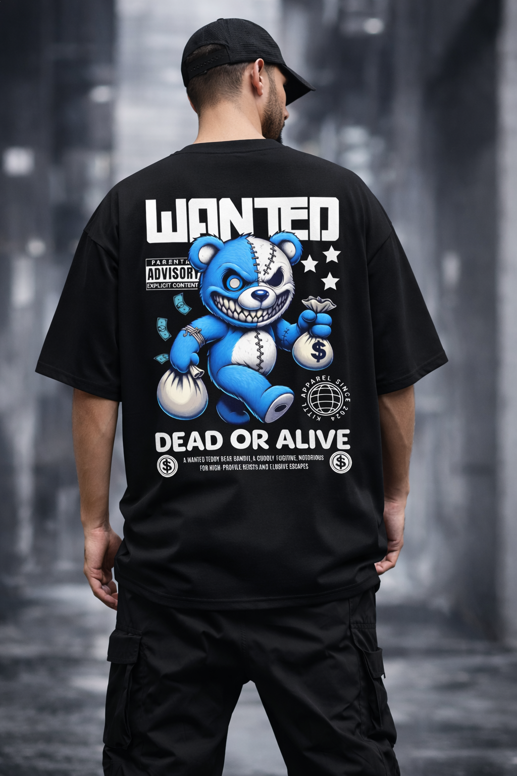 WANTED OVERSIZED T-SHIRT
